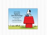 Snoopy Birthday Invitations Snoopy Doghouse Peanuts Birthday Invitation Printable Download