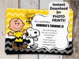 Snoopy Birthday Party Invitations Charlie Brown Snoopy Birthday Party by Instantinvitation