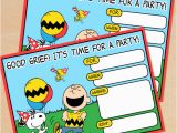 Snoopy Birthday Party Invitations Free Peanuts Party Printables Little Wish Parties