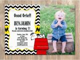 Snoopy Birthday Party Invitations Items Similar to Charlie Brown Birthday Invitation