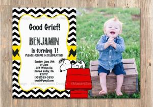 Snoopy Birthday Party Invitations Items Similar to Charlie Brown Birthday Invitation