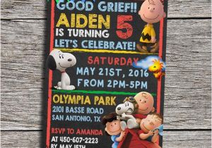 Snoopy Birthday Party Invitations Peanuts Snoopy Birthday Party Invitation by Dottydigitalparty