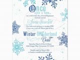 Snowflake 1st Birthday Invitations Snowflake Snow Princess Onederland First Birthday Invitation