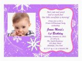 Snowflake 1st Birthday Invitations Winter Onederlan Snowflake 1st Birthday Invitation 5 Quot X 7