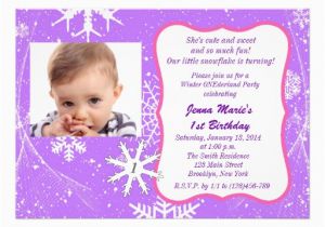 Snowflake 1st Birthday Invitations Winter Onederlan Snowflake 1st Birthday Invitation 5 Quot X 7