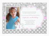 Snowflake 1st Birthday Invitations Winter Onederland 1st Birthday Invitation Zazzle