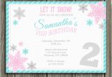 Snowflake Birthday Invitations Printable Birthday Invites Great 10 Snowflake Birthday Invitations