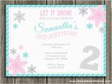 Snowflake Birthday Invitations Printable Birthday Invites Great 10 Snowflake Birthday Invitations