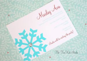 Snowflake Birthday Invitations Printable the tomkat Studio Project Nursery Little Snowflake 1st