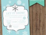 Snowflake Birthday Invitations Printable Winter Birthday Invitation Snowflake Invitation