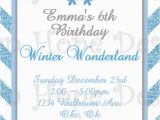Snowflake Birthday Invitations Printable Winter Wonderland Invitation Winter Wonderland Birthday