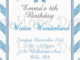 Snowflake Birthday Invitations Printable Winter Wonderland Invitation Winter Wonderland Birthday