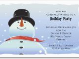 Snowman Birthday Invitations Big Dan the Snowman Holiday Invitation Christmas Invitations