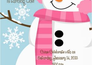 Snowman Birthday Invitations Items Similar to Snowman Winter Personalized Custom