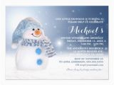 Snowman Birthday Invitations Personalised Snowman Birthday Party Invitations Zazzle