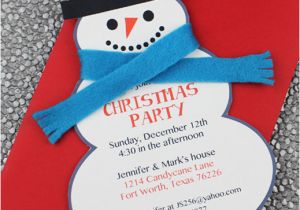 Snowman Birthday Invitations Snowman Christmas Party Invitation Template Download Print