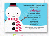 Snowman Birthday Invitations Sweet Snowman Personalized Party Invitation