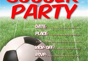 Soccer Invitations for Birthday Party Free Kids Party Invitations soccer Party Invitation