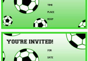 Soccer Invitations for Birthday Party Free Printable soccer Birthday Party Invitations