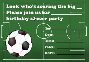 Soccer Invitations for Birthday Party Kids Birthday Party Invitations Free Printable