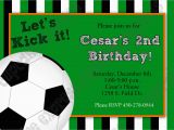 Soccer Invitations for Birthday Party soccer Invitation Template