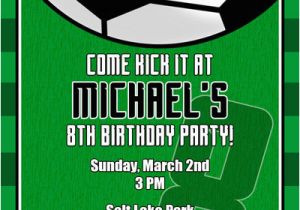 Soccer Invitations for Birthday Party soccer Invitations General Prints