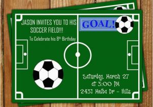 Soccer Invitations for Birthday Party soccer Party Invitation Goal Pinterest soccer