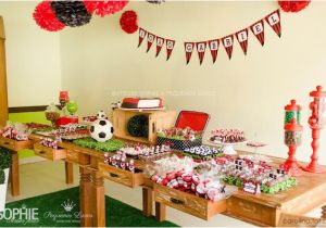 Soccer themed Birthday Party Decorations Kara 39 S Party Ideas soccer themed Boy Birthday Party