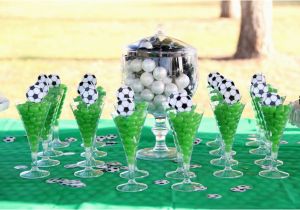 Soccer themed Birthday Party Decorations soccer theme Party Ideas Around My Family Table