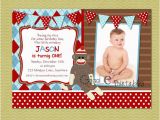 Sock Monkey Birthday Party Invitations sock Monkey Birthday Invitations Ideas Bagvania