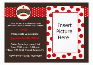 Sock Monkey Birthday Party Invitations sock Monkey Birthday Party Invitation 5 Quot X 7 Quot Invitation