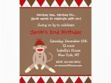 Sock Monkey Birthday Party Invitations sock Monkey Birthday Party Invitations Zazzle