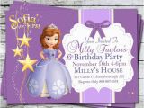 Sofia the First Birthday Card Template sofia the First Birthday Invitation Card Template Free