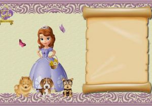 Sofia the First Birthday Card Template sofia the First Birthday Invitation Card Template Free