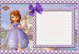 Sofia the First Birthday Card Template sofia the First Free Printable Invitations Cards or Photo