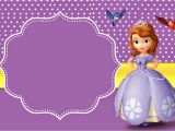 Sofia the First Birthday Card Template sofia the First Free Printable Invitations Oh My Fiesta