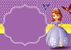 Sofia the First Birthday Card Template sofia the First Free Printable Invitations Oh My Fiesta