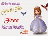 Sofia the First Birthday Card Template sofia the First Free Printable Invitations or Photo Frames