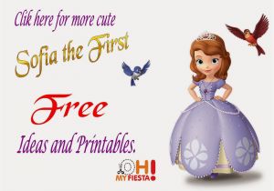 Sofia the First Birthday Card Template sofia the First Free Printable Invitations or Photo Frames