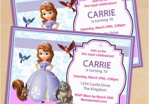 Sofia the First Birthday Invitations Printable Free Printable sofia the First Birthday Invitation Pack