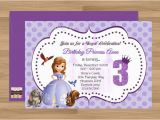 Sofia the First Birthday Invitations Printable Items Similar to Custom Printable sofia the First Birthday