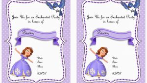 Sofia the First Birthday Invitations Printable sofia the First Birthday Invitations Birthday Printable