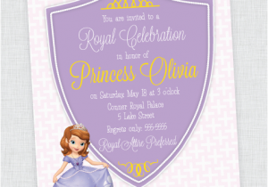 Sofia the First Birthday Invitations Printable sofia the First Birthday Party Invites Inspiration Made