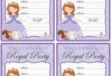 Sofia the First Birthday Invitations Printable sofia the First Free Printable Party Set