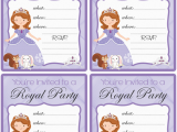 Sofia the First Birthday Invitations Printable sofia the First Free Printable Party Set