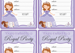 Sofia the First Birthday Invitations Printable sofia the First Free Printable Party Set