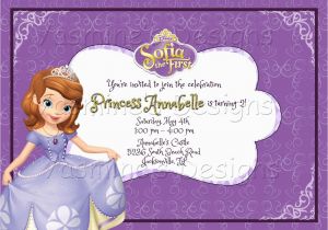 Sofia the First Birthday Invitations Printable sofia the First Printable Birthday Invitation Princess