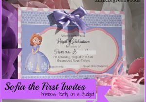 Sofia the First Birthday Invites sofia the First Birthday Invites