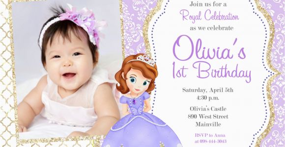 Sofia the First Birthday Invites sofia the First Party Invitations sofia the First Party