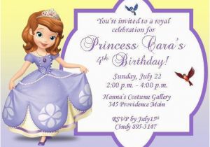 Sofia the First Custom Birthday Invitations 12 Custom sofia the First Birthday Invitations Style 5